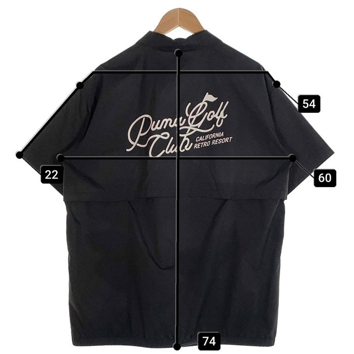 PUMA プーマ PISTE 半袖 シャツ バックプリント ブラック 694437 Size L 福生店