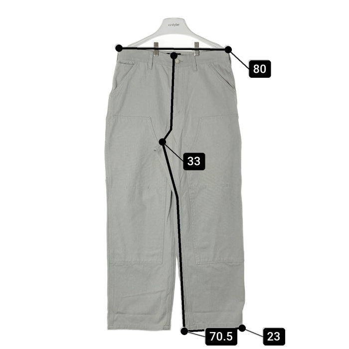 XLARGE エクストララージ ダブルニー ペインターパンツ グレー size32 瑞穂店