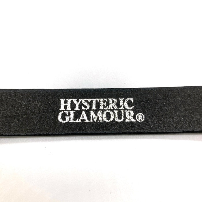 ✅️HYSTERICS ベルト レザー シルバー ヒステリックグラマー 黒 HYSTERIC GLAMOUR ヒステリックグラマー スタッズ シルバーロゴ