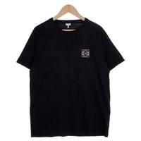 LOEWE ロエベ アナグラム ロゴ刺繡 クルーネック Tシャツ ブラック H526Y22X75 Size XL 福生店