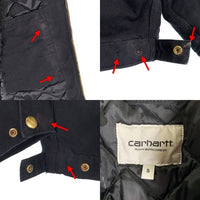 Carhartt WIP カーハートワークインプログレス OG DETROIT JACKET デトロイトジャケット ダック地 内キルティング ブラック 5 I035614.00E Size S 福生店