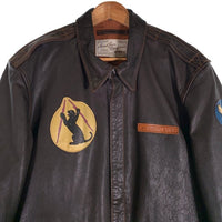 AVIREX アヴィレックス BIG BEAUTIFUL DOLL A-2 レザーフライトジャケット ホースハイド ブラウン 6191051 Size 2XL 福生店
