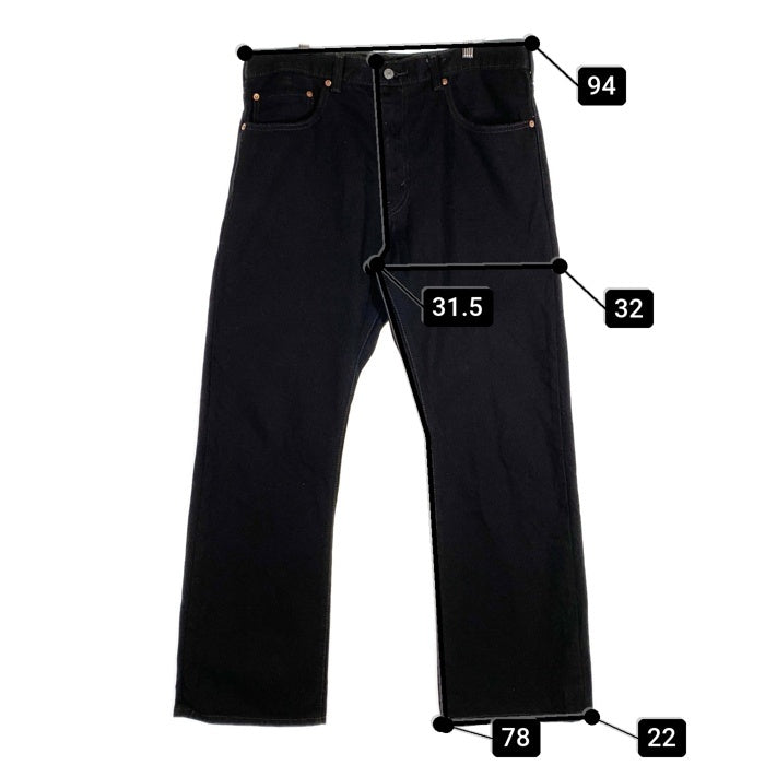 Levi's リーバイス 517 ブラックデニムパンツ ブーツカット 00517-0260 ブラック Size 36×30 福生店