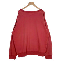 80's~ BANANA REPUBLIC バナナリパブリック 前Vガゼット クルーネックスウェットトレーナー レッド プリント 香港製 Size XL 福生店