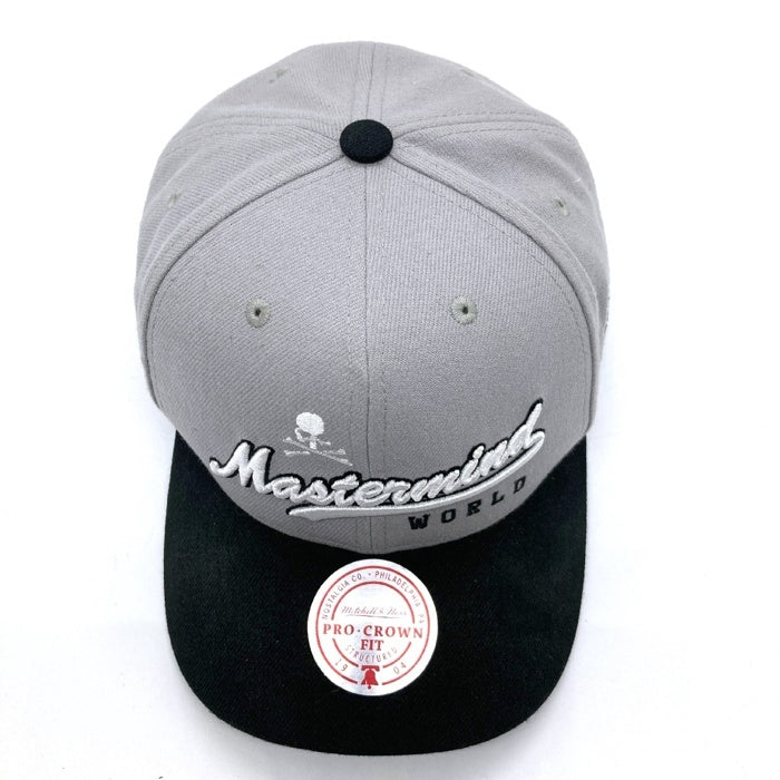 mitchell&ness ミッチェルアンドネス mastermind マスターマインド スカルボーン 6パネルキャップ グレー 瑞穂店