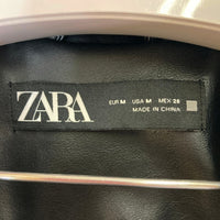 ZARA ザラ フェイクレザー ダブルライダースジャケット ブラック sizeM 瑞穂店