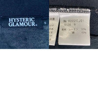 HYSTERIC GLAMOUR ヒステリックグラマー レーヨン コットン トラックジャケット ブラック 0222CJ01 Size S 福生店