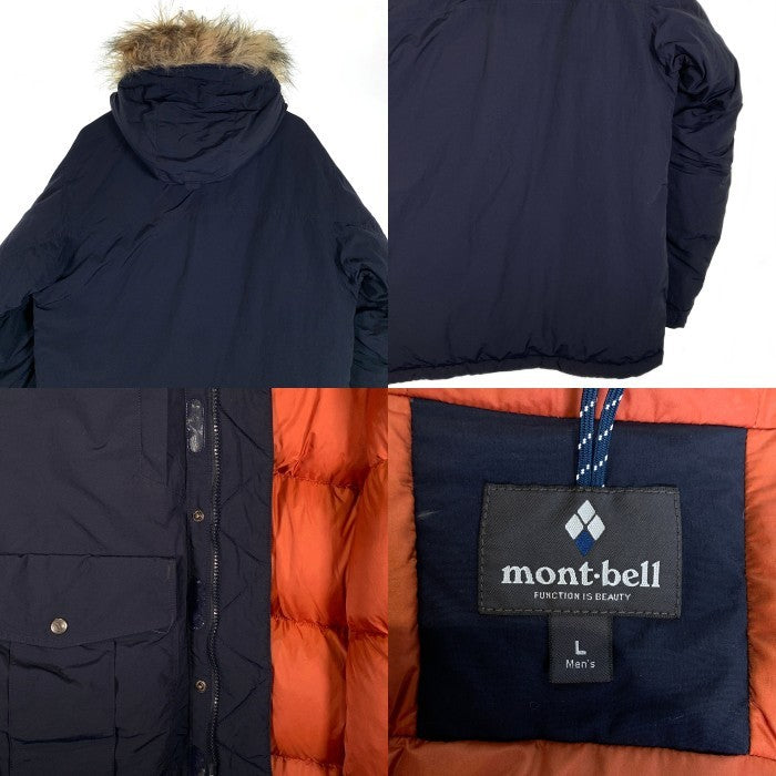 mont-bell モンベル ローガンダウンパーカ ナイロン フェイクファーネイビー 1101545 Size L 福生店