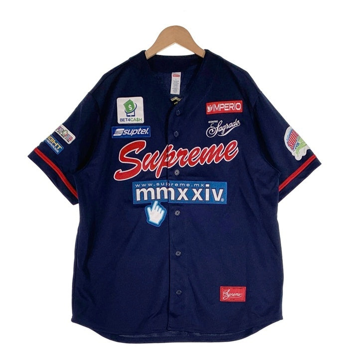 SUPREME シュプリーム 24SS Chosen One Baseball Jersey 半袖 チョーズンワン ベースボールジャージー シャツ ネイビー Size L 福生店