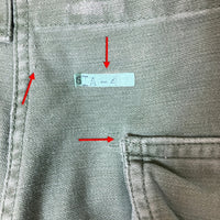 US ARMY ユーエスアーミー DSA-1-4067-64-C 60s TROUSERS ボタンフライ ファティーグパンツ カーキ sizeW34 瑞穂店