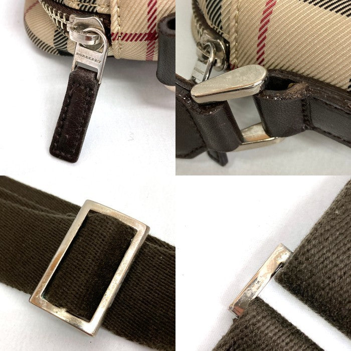 BURBERRY バーバリー ノバチェック スクエア ショルダーバッグ ブラウン 瑞穂店