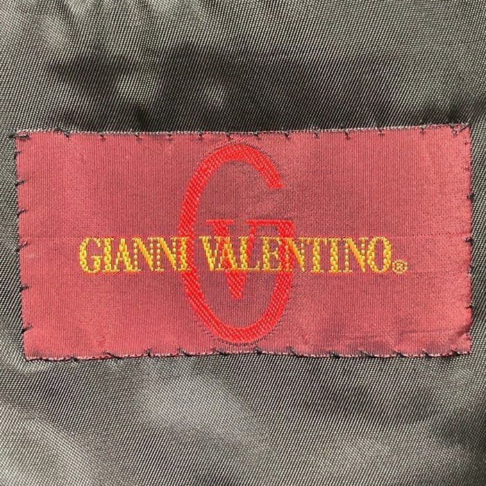 GIANNI VALENTINO ジャンニヴァレンチノ ウール ダブルコート ブラック sizeL 瑞穂店