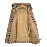 BURBERRY LONDON ENGLAND バーバリー HORSE FERRY PRINT CHECK NYLON HOODED JACKET ノバチェック ナイロンジャケット ベージュ 8050282 Size M 福生店