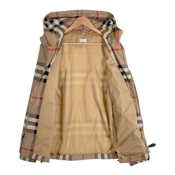 BURBERRY LONDON ENGLAND バーバリー HORSE FERRY PRINT CHECK NYLON HOODED JACKET ノバチェック ナイロンジャケット ベージュ 8050282 Size M 福生店