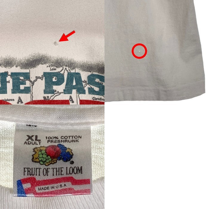 90's Marlboro マルボロ PIPESTONE PASS ポケットTシャツ ホワイト FRUIT OF THE LOOM Size XL 福生店