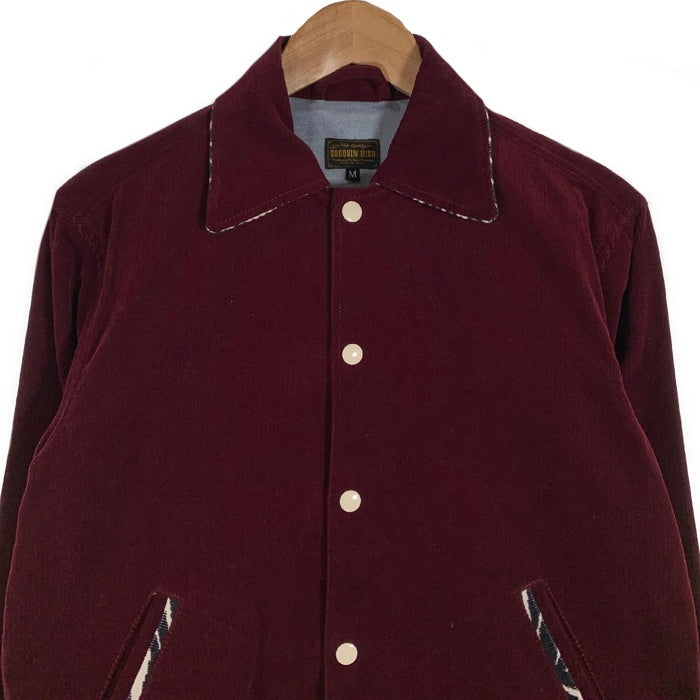 GROOVIN HIGH グルービンハイ コーデュロイ スタジャン ジャケット スナップボタン ボルドー Size M 福生店
