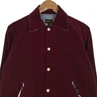 GROOVIN HIGH グルービンハイ コーデュロイ スタジャン ジャケット スナップボタン ボルドー Size M 福生店