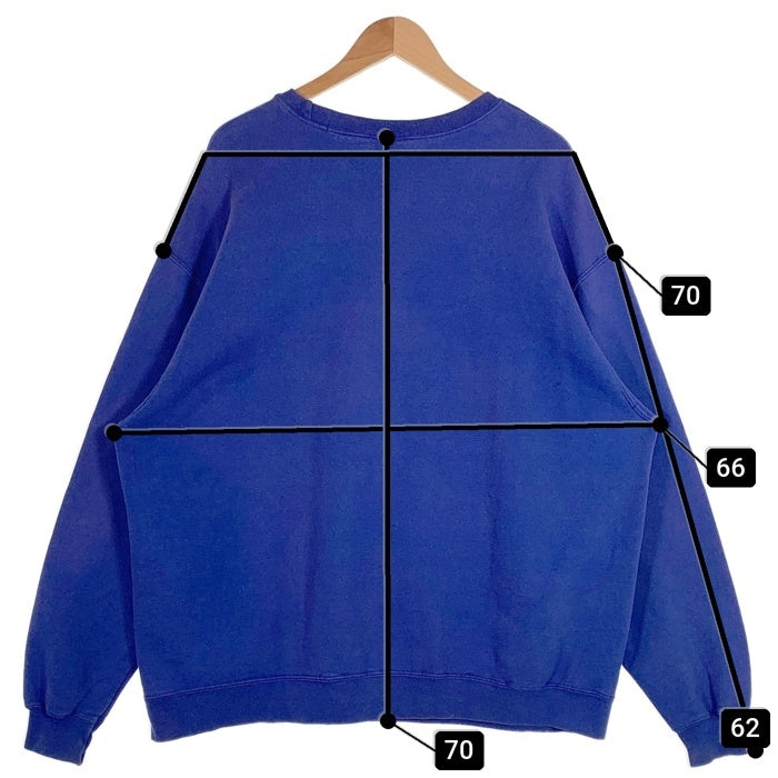 Hanes ヘインズ ACSHS PATRIOTS クルーネックスウェット ブルー レッド Size XL(46-48) 福生店