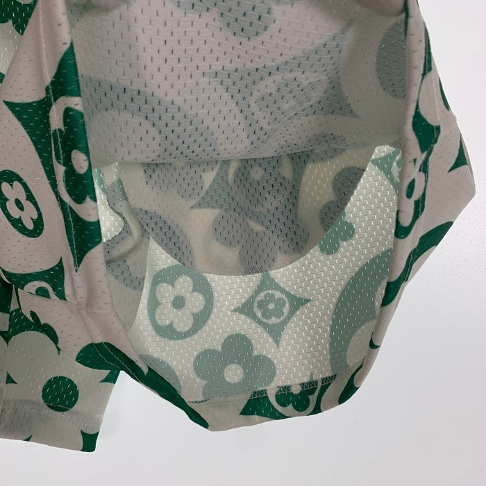 BRAVEST STUDIOS ブレイベストスタジオ フラワープリント メッシュ ショートパンツ ホワイト グリーン Size L 福生店