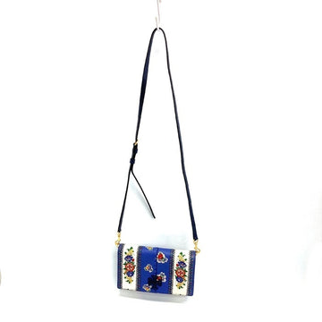 TORY BURCH トリーバーチ フローラル柄 ショルダーウォレット ブルー 瑞穂店