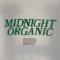 HUF ハフ MIDNIGHT ORGANIC H TEE プリントTシャツ ナチュラル Size L 福生店