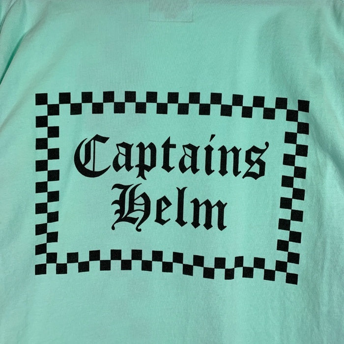 CAPTAINS HELM キャプテンズヘルム プリント 刺繡ロゴ ロングスリーブTシャツ ティファニーブルー Size L 福生店