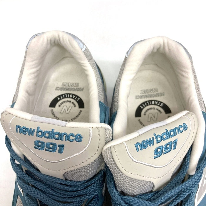 New Balance ニューバランス M991BSG Engrand製 スニーカー ブルー size27cm 瑞穂店