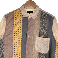 COMME des GARCONS HOMME コムデギャルソンオム リネン マルチパッチワークシャツ 長袖 オフホワイト HS-B039 AD2016 Size M 福生店