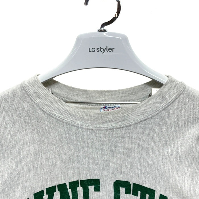 90's Champion チャンピオン WAYNE STATE UNIVERSITY リバースウィーブ スウェットトレーナー グレー USA製 トリコ刺繡 Size L 瑞穂店