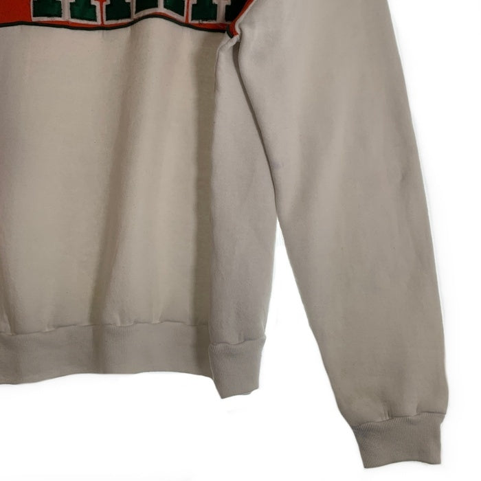 RUSSELL ATHLETIC ラッセルアスレチック MIAMI クルーネックスウェット ホワイト オレンジ グリーン USA製 Size XL 福生店