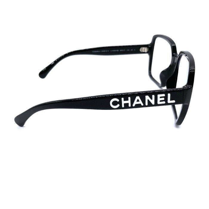 CHANEL シャネル ロゴフレーム 5408-S-A 保存箱/ケース付き アイウェア 眼鏡 56□17 140 ブラック 瑞穂店