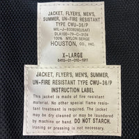 HOUSTON ヒューストン CWU-36P フライトジャケット ネイビー sizeXL 瑞穂店