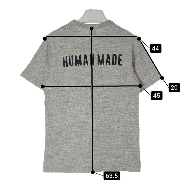 HUMAN MADE ヒューマンメイド ミニハートワッペン Tシャツ グレー sizeS 瑞穂店