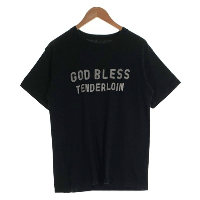 TENDERLOIN テンダーロイン GOD BLESS TENDERLOIN プリント 半袖 Tシャツ ブラック Size M 福生店
