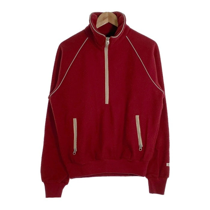 70-80's THE NORTH FACE ノースフェイス ハーフジップ プルオーバー フリースジャケット ラグランスリーブ ボルドー TALON USA製 Size M 福生店