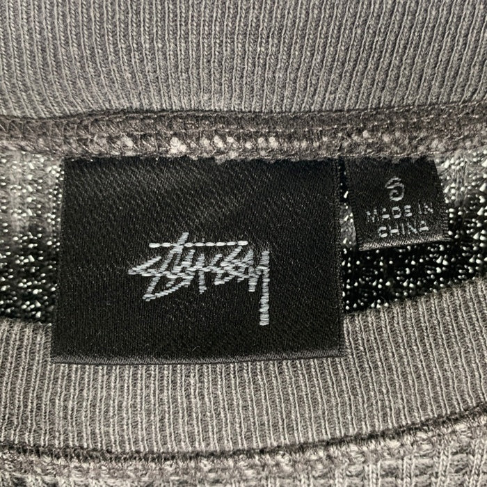 STUSSY ステューシー 24AW Raglan Thermal Basic Stock サーマル ロンT ロングスリーブ 長袖 Tシャツ チャコール Size S 福生店