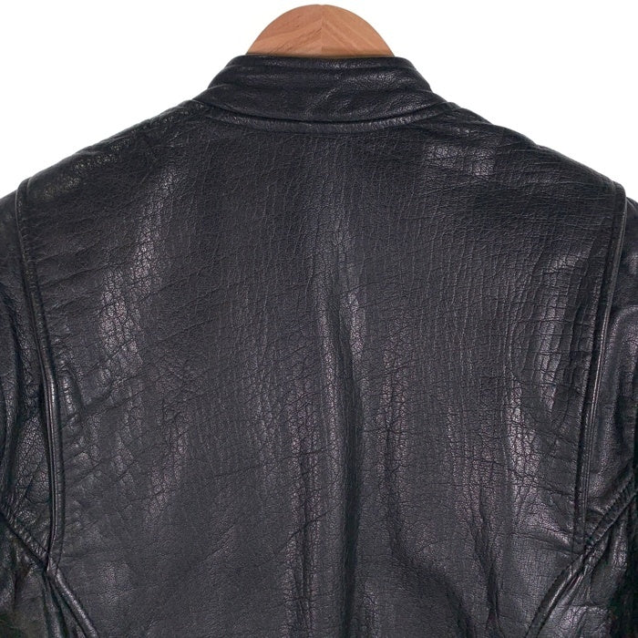 FOORSTEP フールステップ レザー シングル ライダース ジャケット ブラック 1717 Size M 福生店