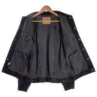 90's Levi's リーバイス 70507-4159 ブラックデニムトラッカージャケット 後染め トップ裏715 USA製 size L 福生店