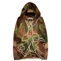 MARK&LONA マークアンドロナ Wile E Camo Cashmere Sweater コヨーテ カモフラージュ カシミヤセーター パーカー グリーン MLM-3C-AB23 Size 48 福生店