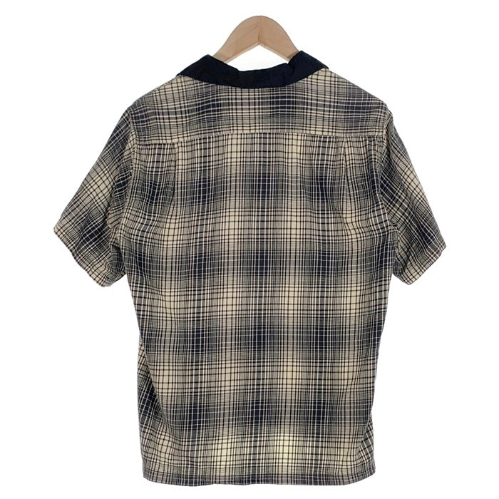 Style Eyes スタイルアイズ オープンカラー チェックシャツ 半袖 ブラック アイボリー SE35055 Size M 福生店