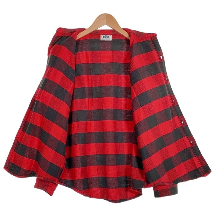 80's Mr.Leggs ミスターレッグス 長袖 バッファローチェック シャツ レッド グレー Size L(16 16 1/2) 福生店