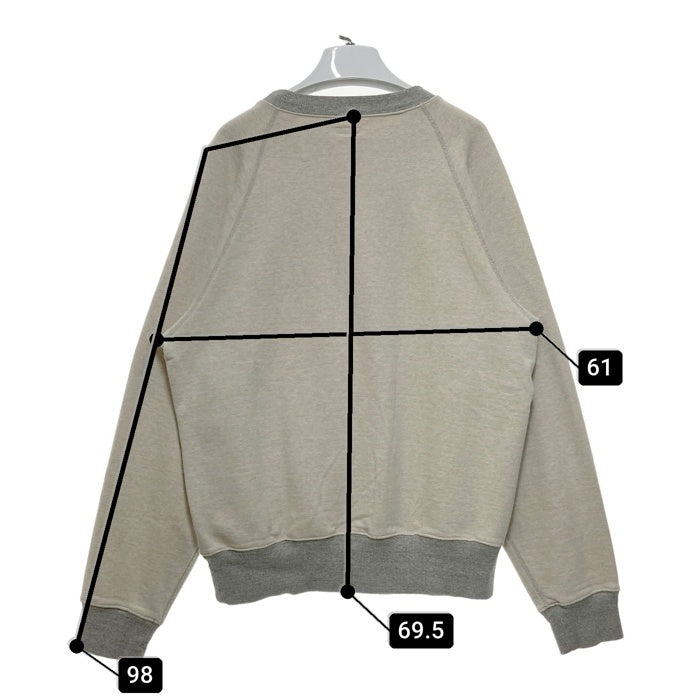 KAPITAL キャピタル PROPERTY OF BEETHOVEN ラグランスリーブ スウェットトレーナー オートミール グレー K2009LC021 Size 4 瑞穂店