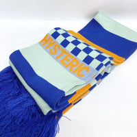 HYSTERIC GLAMOUR ヒステリックグラマー パンダ ストライプ マフラー ブルー 瑞穂店