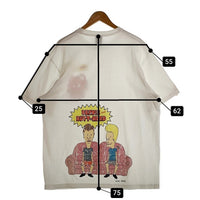 GOD BLESS YOU ゴッドブレスユー EXAMPLE エグザンプル BEAVIS AND BUTT-HEAD ビーバス・アンド・バットヘッド 半袖 Tシャツ ホワイト Size XX-LARGE 福生店