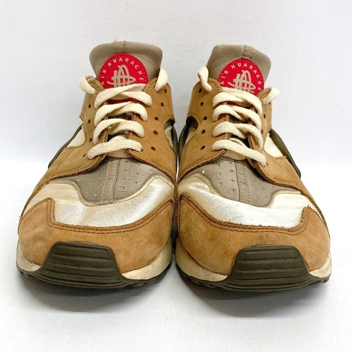 NIKE×STUSSY ナイキ×ステューシー DD1381-200 AIR HUARACHE Desert Oak スニーカー ベージュ×ブラウン size27.5cm 瑞穂店