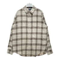 FTC エフティーシー チェック ネルシャツ ベージュ×ブラウン sizeXL 瑞穂店