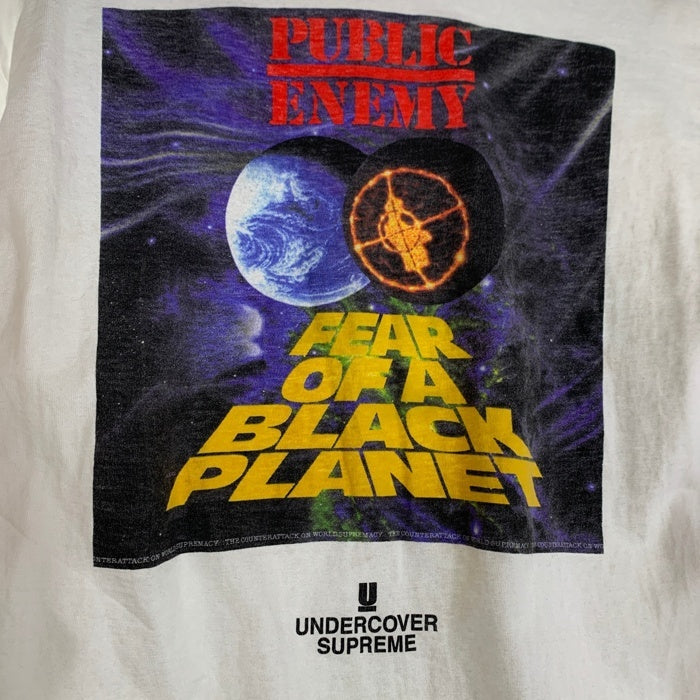 SUPREME シュプリーム UNDERCOVER アンダーカバー PUBLIC ENEMY パブリックエネミー 18SS Counterattack L/S Tee ロンT ロングスリーブ 長袖 Tシャツ ホワイト Size M 福生店