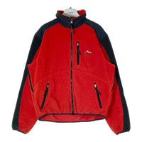 L.L.Bean エルエルビーン USA製 90's OUTDOORS All Conditions 切替フリースジャケット レッド×ブラック sizeM 瑞穂店