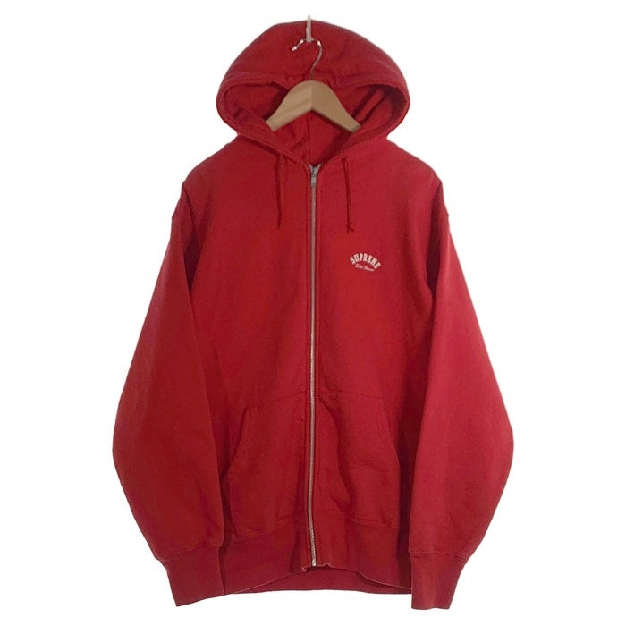 SUPREME シュプリーム アーチロゴ ジップアップ フーディー パーカー レッド カナダ製 オールド Size XL 福生店