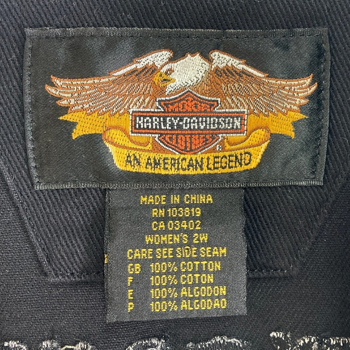 HARLEY DAVIDSON ハーレーダビッドソン コットン ジャケット ブラック size- 瑞穂店